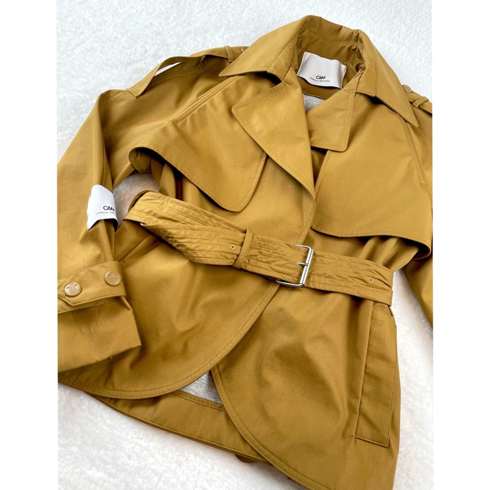 CAMILLA & MARC • Mustard Clarence Belted Jacket, 2 - Picture 14 of 16